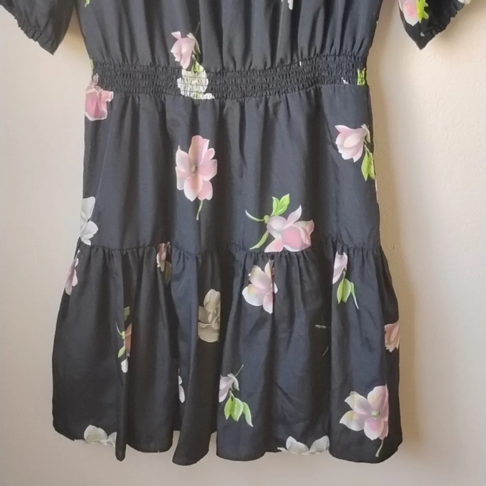 Lil Floral Black Dress